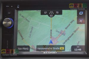 Das Navigationssystem ist speziell für Wohnmobile. (Foto: Idee & Netzwerk)